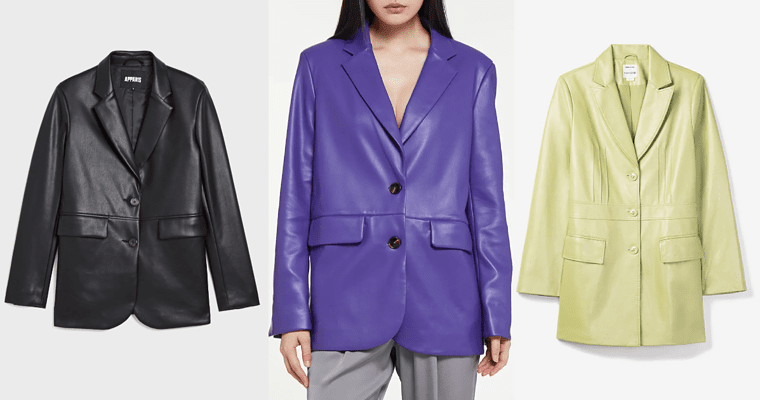 Best Vegan Leather Blazers to Nail the Rom-Com Core Trend