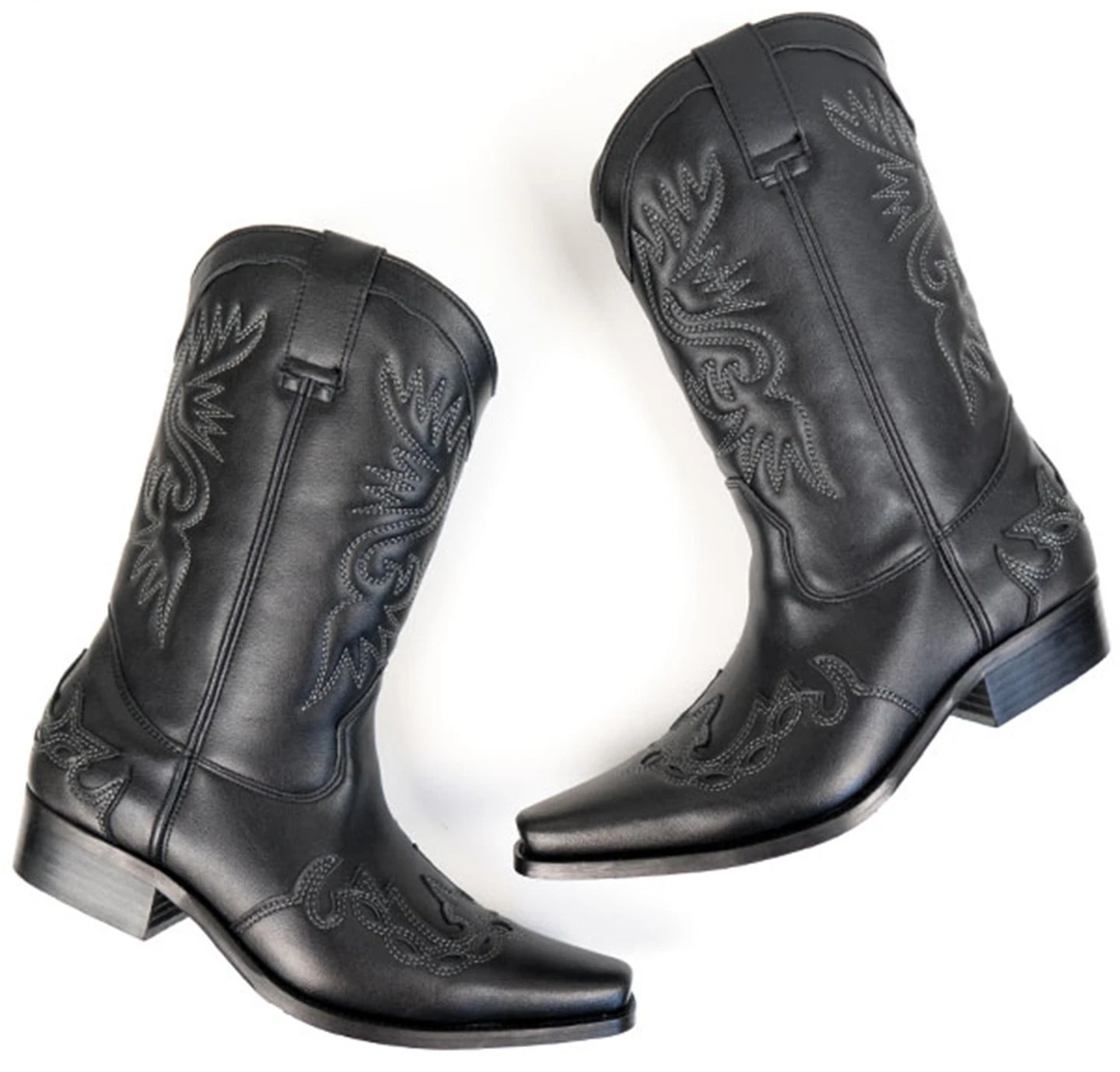 Colt Vegan Leather Cowboy Boot in Gold
